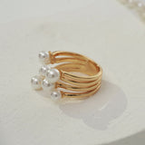 Blooming Shell Pearl Ring