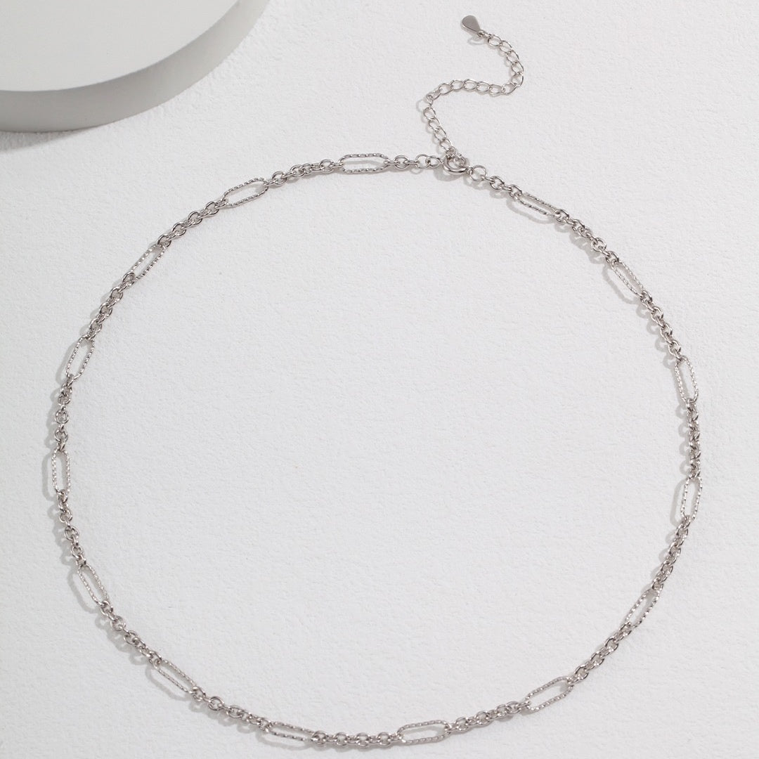 Gauge Wire Sterling Silver Chain