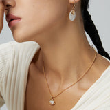 Seashell Cascade Natural Pearl Necklace
