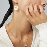 Seashell Cascade Natural Pearl Necklace