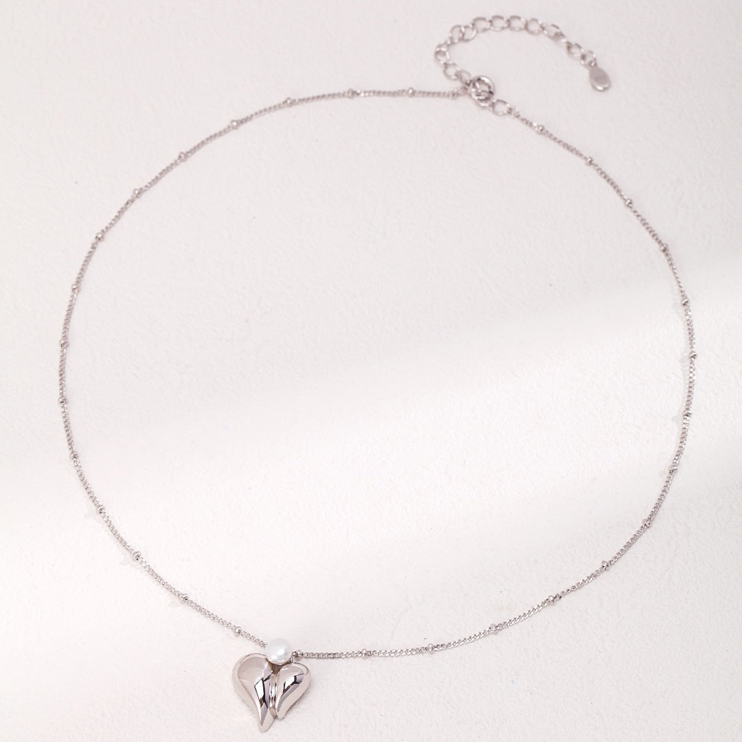 Heart Natural Pearl Necklace